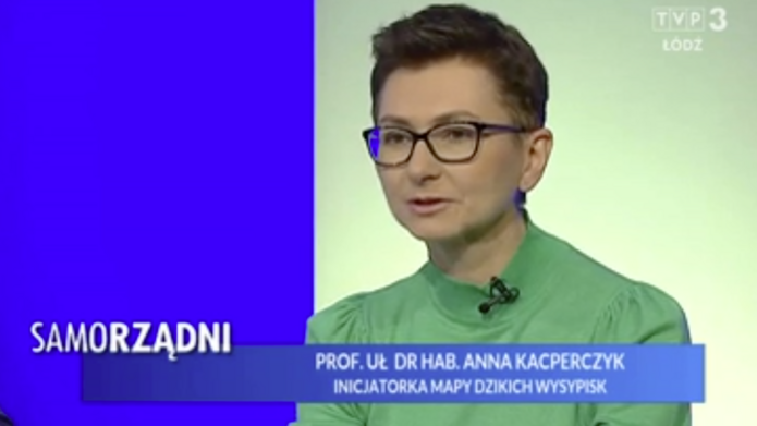 Prof. Anna Kacperczyk w programie TVP 3 Łódź Samorządni